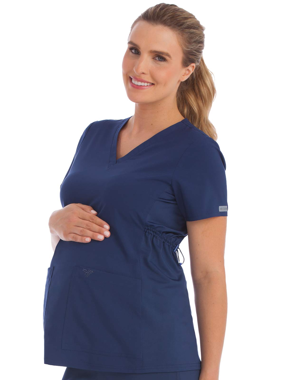 Med Couture Women's Maternity V-Neck Scrub Top