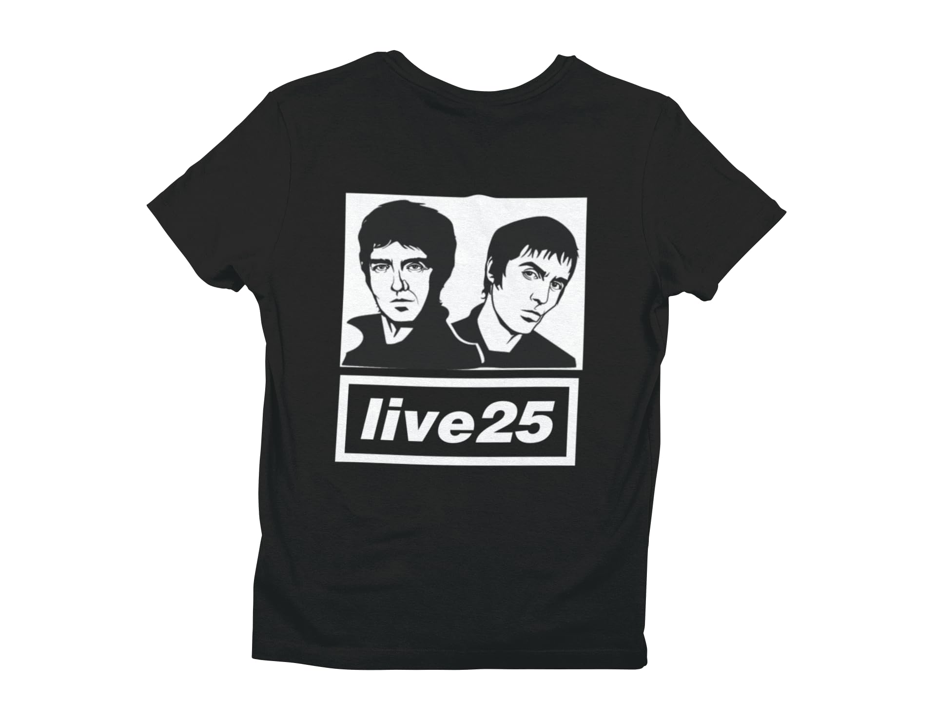 Oasis T-Shirt – 'Live 25' Tour Design – Unisex, 100% Cotton, Sizes