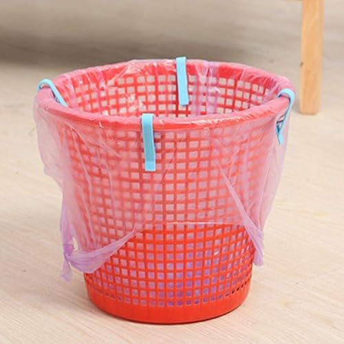 Miniatura 8 de Cabilock 20 piezas de clip para bolsa de basura, simple y práctico fijo, soporte para bolsa de basura con clip de basura, soporte de abrazadera