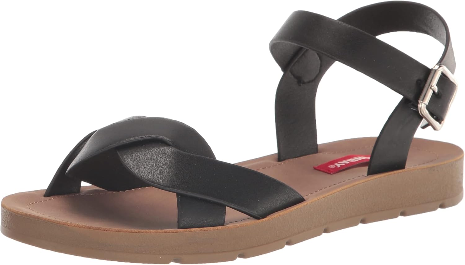 UNIONBAY Women's Stella Sandal, Black, 8.5