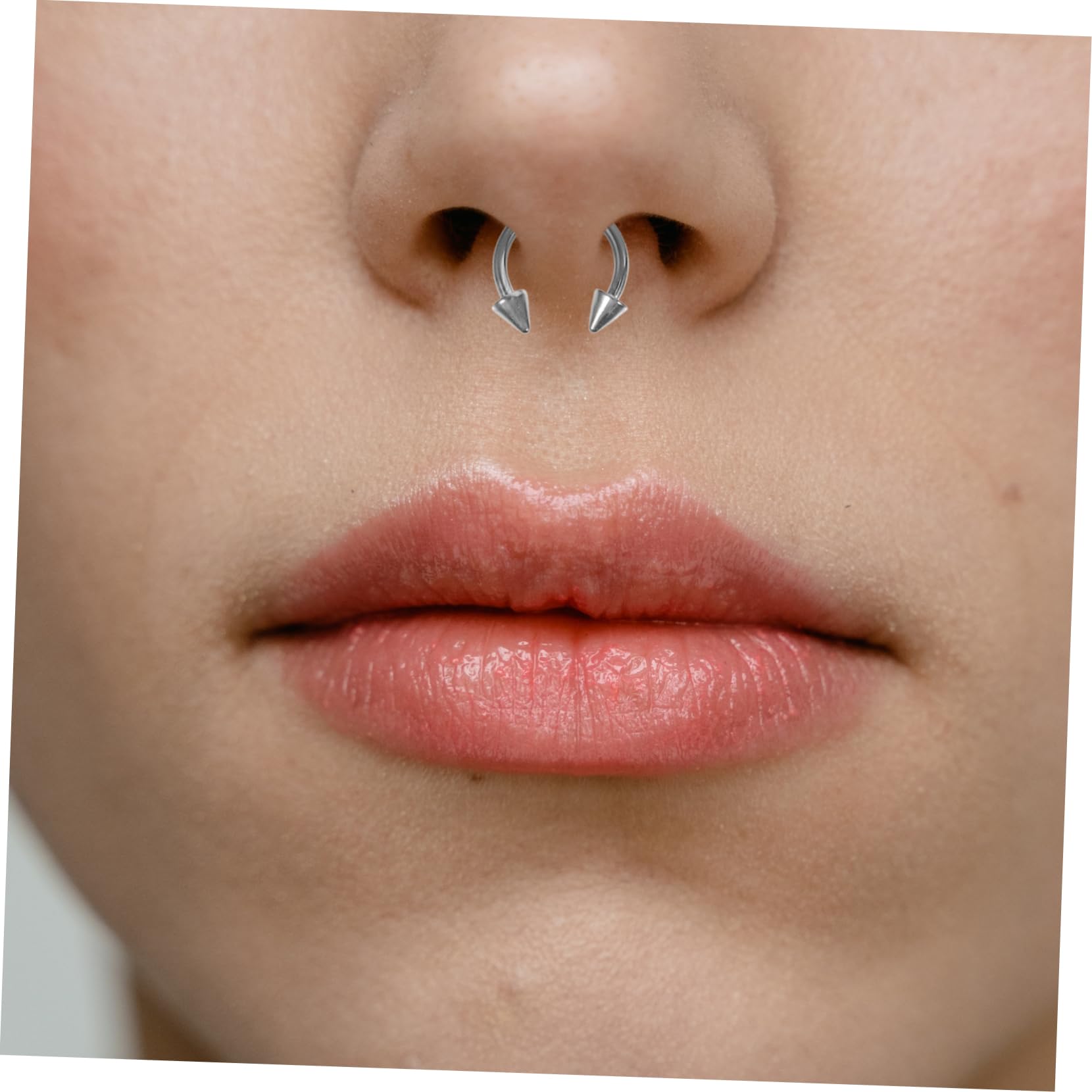 Healvian 4juegos Conjunto De Piercings De Nariz De Inoxidable Kit Para Nariz Labio y Joyería Elegante y Decorativa