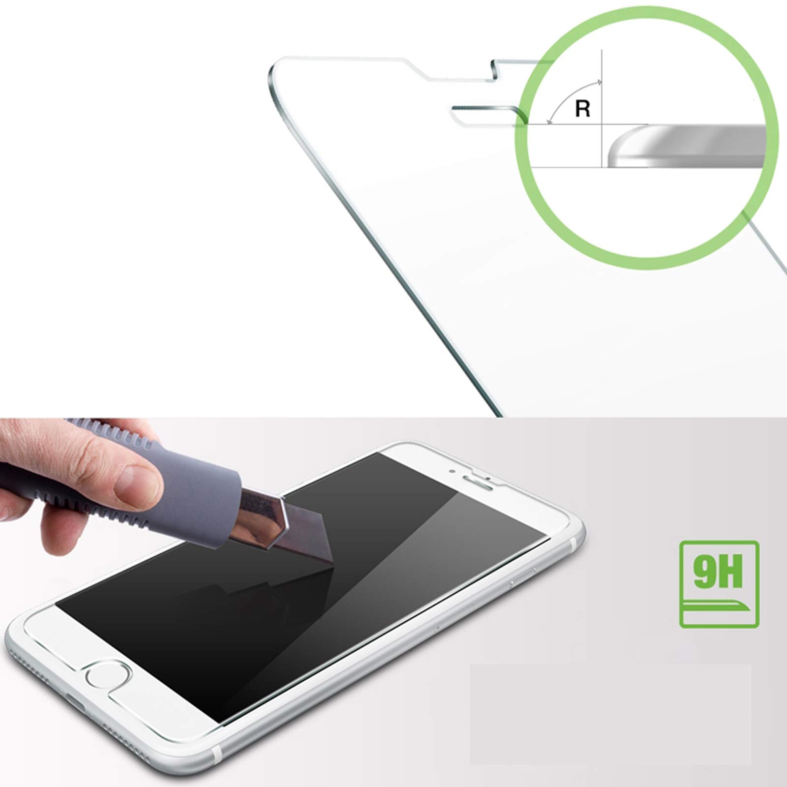 2x Films De Protection En Verre Trempé 9H Pour IPhone 8 - Ultra Transparents Et Résistants