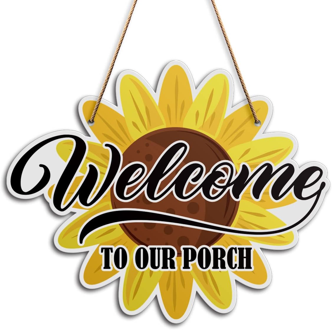 Porch Wall Decor Sign, Sunflower Porch Sign for