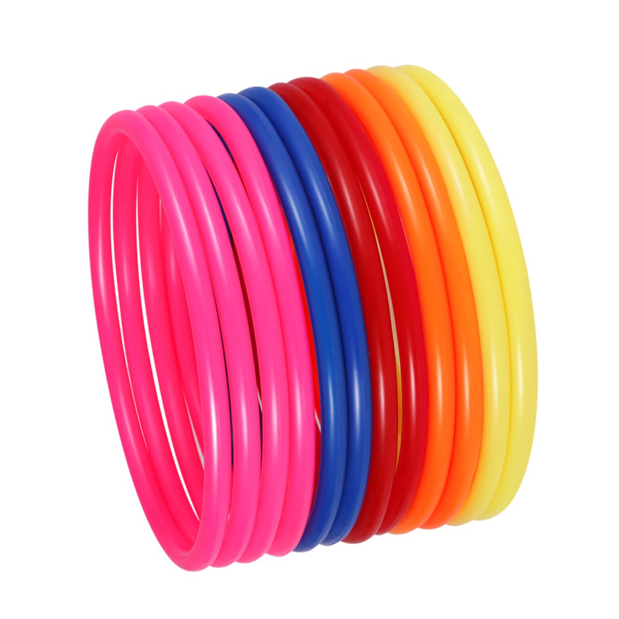 BCOATH Plastic Ring Toys for Boys and Girls 32pcs Toss Rings Bottle Toss Carnival Game Props Educational Exercise Outdoor Boys and Girls Play Random