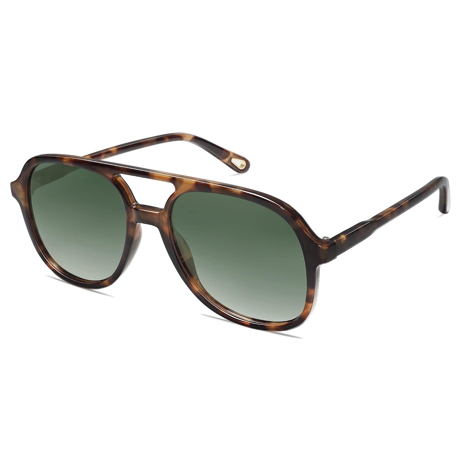 SOJOS Retro Polarized Aviator Sunglasses for Women Men Classic 70s Vintage Trendy Square Oversized Aviators