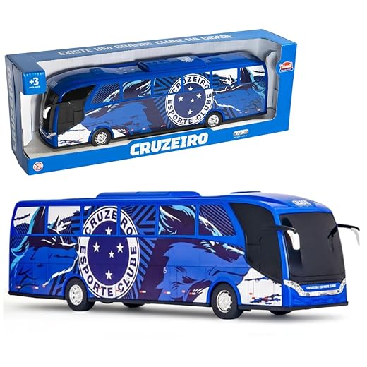 Ônibus Cruzeiro Oficial Brinquedo Miniatura 1:30 Réplica