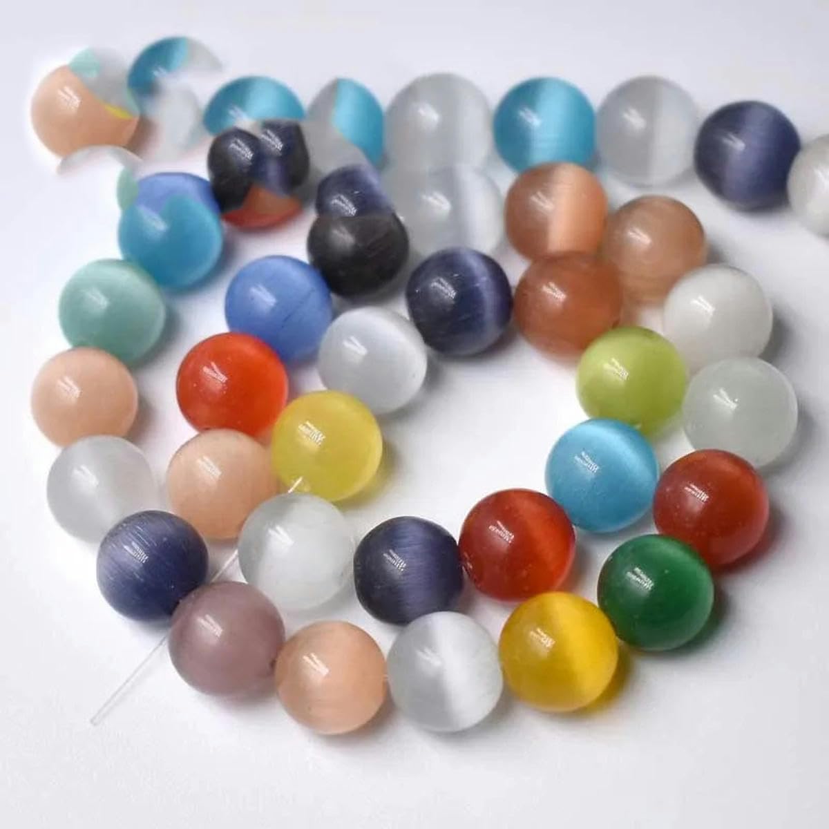 A+ Cuentas de ágata de ojo de tigre amarillo azul natural, cuentas redondas de piedra de ojo de gato, hilo de 15 ", 4, 6, 8, 10, 12 mm para hacer joyas, pulsera de bricolaje, ojo de tigre morado, 12