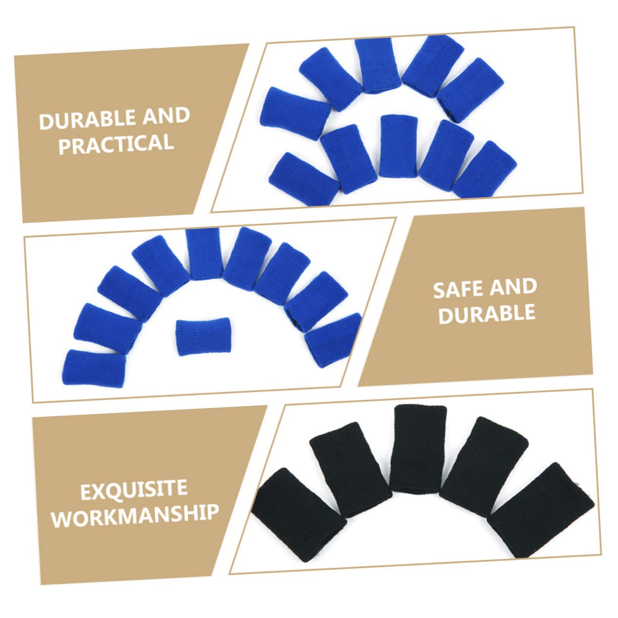 BCOATH 40pcs Flexible Finger Protective Sleeves for Basketball Non-Skid Exercise Accessories Lightweight Moisture-Absorbent Fit Each