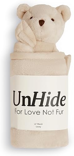 UnHide Lil' Marsh Lovey Blanket - Manta de bebé súper suave con animal de peluche - Perfecta para el hogar, viajes y sobre la marcha - Manta de bebé UnHide Lil' Marsh Lovey Blanket - Manta de bebé súper suave con animal de peluche - Perfecta para el hogar, viajes y sobre la marcha - Manta de bebé