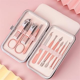 12PCS Nail Clipper Set Stainless Steel Nail Clippers Portable Nail Clippers Kit Nail Art Tools,003 7PCS (A 002 10pcs)