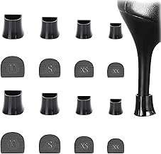 8 Pairs Stiletto Heel Protectors, Rubber Sole and High Heel Protectors, Wedding Heel Protectors, Black