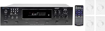 Technical Pro H12X500UBT 6-Zone Home Theater Bluetooth Receiver+4 Wall Controls