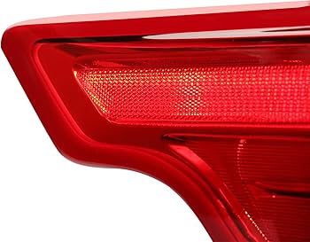 Left Driver Side LED Tail Light Assembly For 2020-2023 Ford Explorer - Black Housing, Red Lens