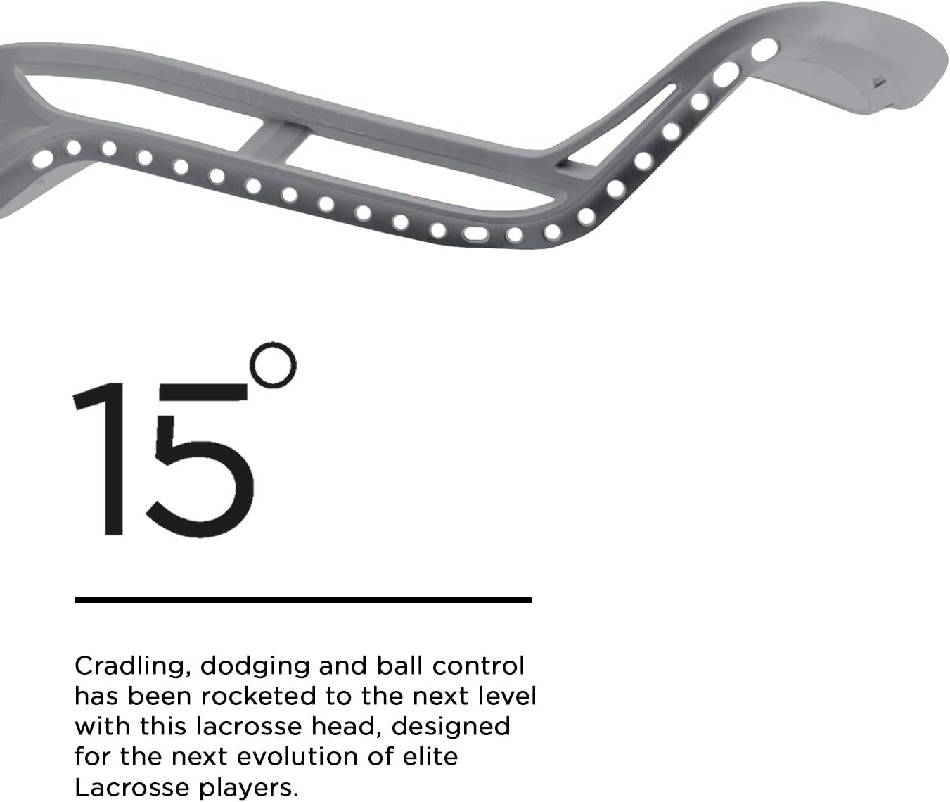 Epoch Purpose 15-Degree Unstrung Lacrosse Head, Grey : Sports & Outdoors