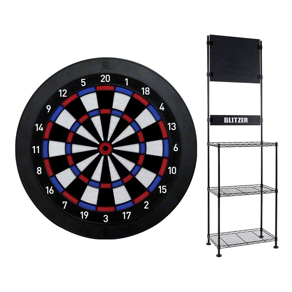 【セット商品】DARTSLIVE Home ダーツライブホーム & BLITZER ダーツスタンド BSD21-BK ソフトボード 自宅 台 的 盤 スマホ連動 ダーツボード