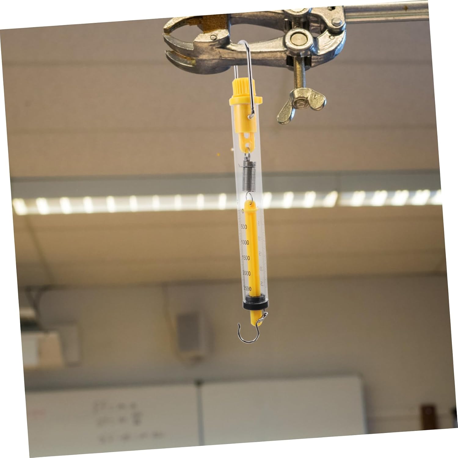 2pcs Physical Mechanics Dynomometer Spring Balance Scale Experiment Apparatus Random Color