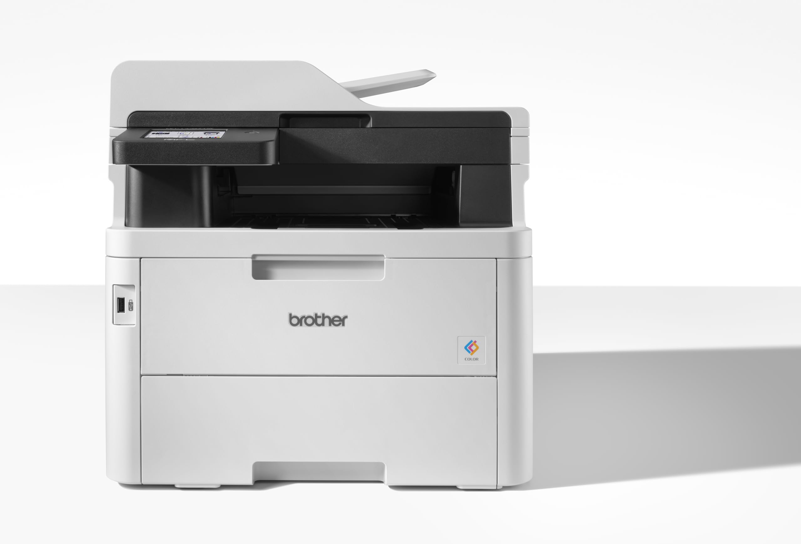Brother MFC-L3760CDW - Kompaktes 4-in-1 Farb-LED Multifunktionsgerät mit WLAN/LAN, ADF und Automatischem Duplexdruck