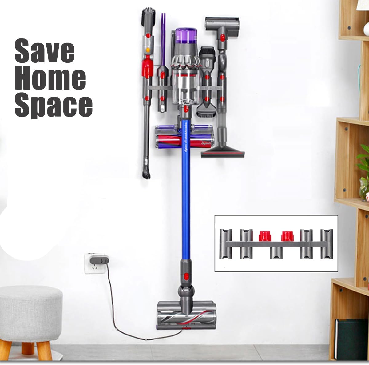 Accessory Holder Compatible with Dyson V7 V8 V10 V11 Vacuum Cleaner Wall Mount Tool Holder Organizer Attachment Holder,Use On Docking Station Or On Wall