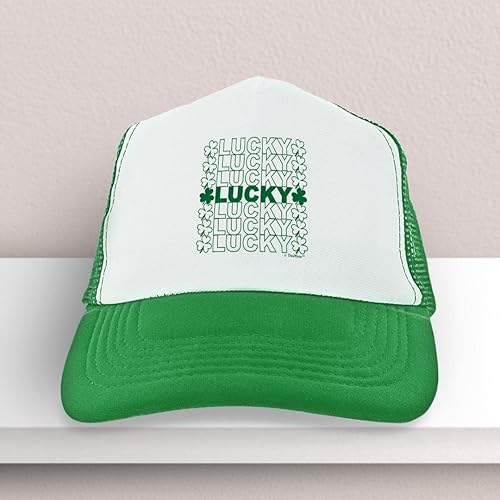Miniatura 5 de Sombrero de fiesta del día de San Patricio Group 4 St Patricks Lucky Word Art Snapback Style Trucker Hat