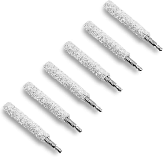 6pcs Gun Cleaning Brushes Shotgun Cotton Mop Brush Pistol Cleaning Kit for 22 Cal / 12 Gauge Pistol Bore Cleaner Handgun Accessories Gun Tool Kit Maintenance
