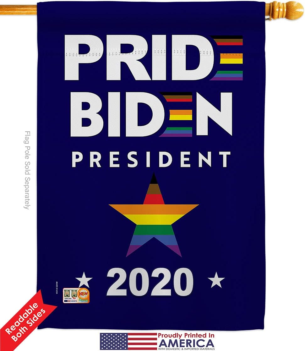 2020 Biden President House Flag Patriotic Vote Joe Election United State American Decoration Banner Small Garden Yard Gift Double-Sided, 28"x 40", Made in USA 28 X 40
