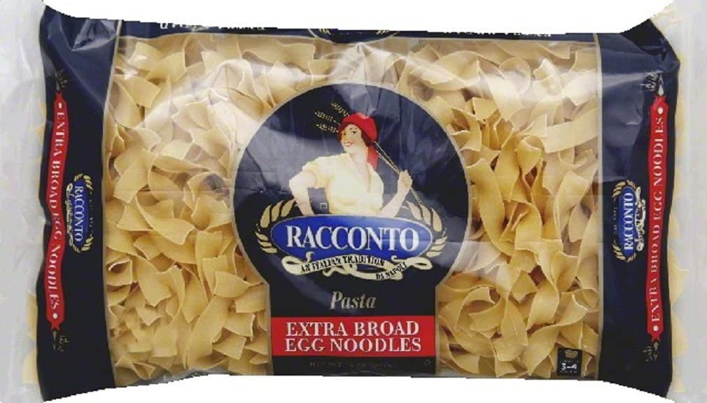 Racconto Extra Broad Egg Noodles, 12-Ounce (Pack of 12)
