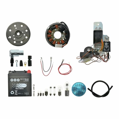 SET Umrüstsatz VAPE M-G KR51/1, KR51/2 auf 12V, Komplett-Set, 12V Gel  Batterie incl. 7,50 EUR Batteriepfand : Amazon.de: Auto & Motorrad