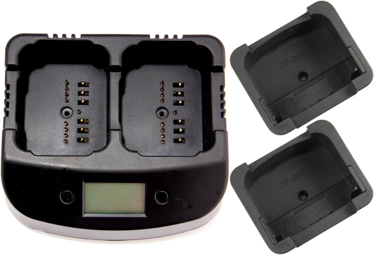Two-Way Radio Battery Dual Charger for Motorola Radios | CP200D CP200 CP150, PR400 NNTN4496, NNTN4970, NNTN4851 Battery