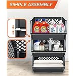 TidyFriend Plastic Stackable Bins for Pantry, 6 Pack Large Stacking Bins Open Front Kitchen, and Bathroom Organization, Open Front Design (Black) - Image 3