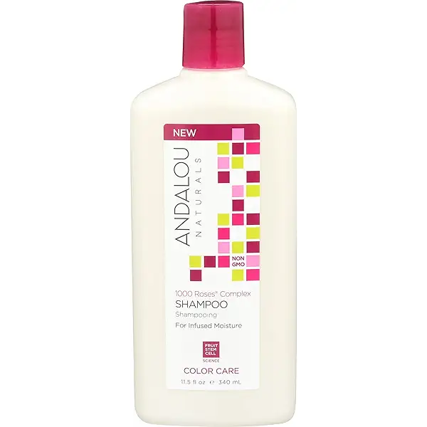 Andalou Naturals Shampoo Fluid Ounce, Complex Color Care 1000 Roses, 11.5 Fl Oz 1