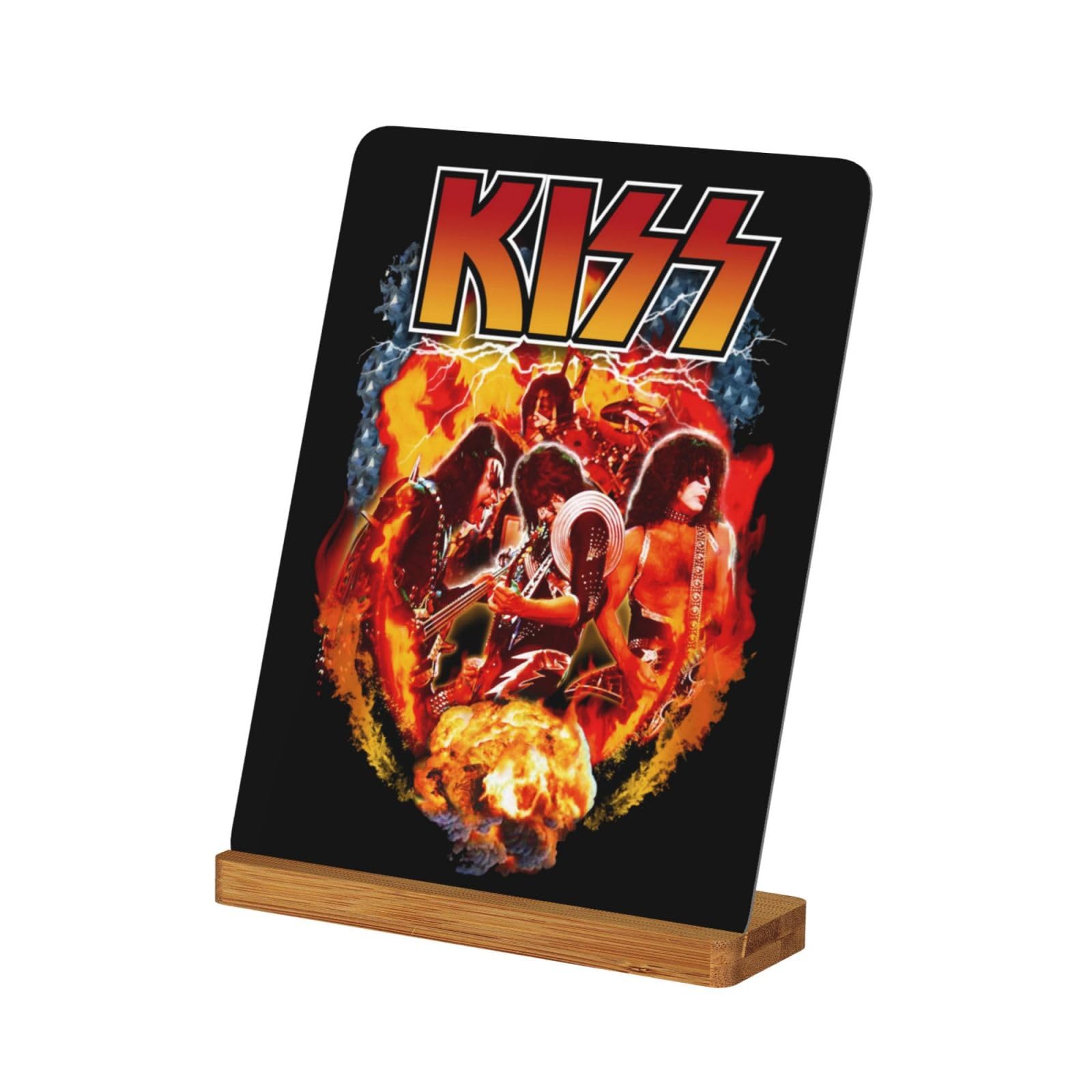 Amazon.co.jp: ブリキ看板 キッス Kiss ロックバンド メタルフォト