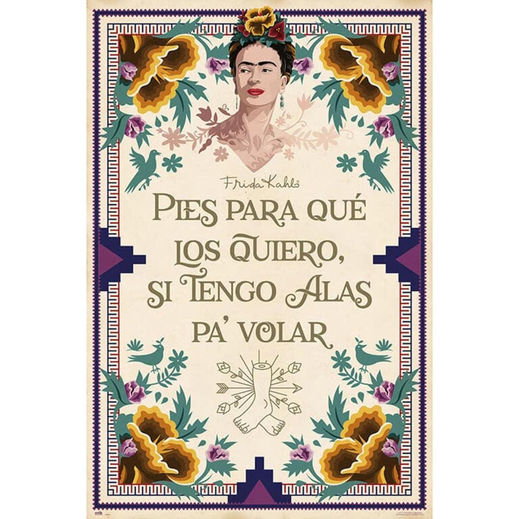 Posters Para Pared Frida Kahlo Parrot Plakat 61x91,5 Cm Inna