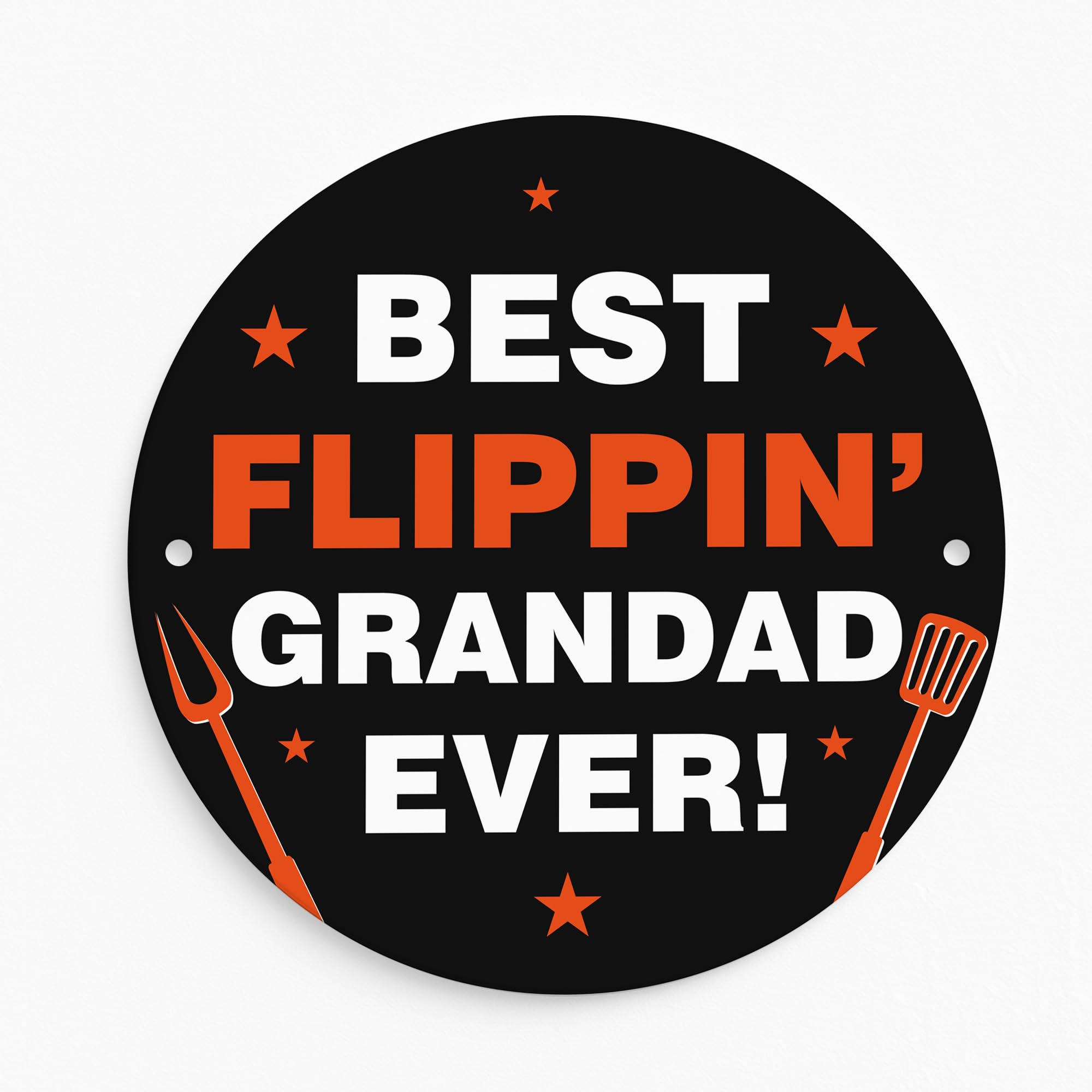Red Ocean Fathers Day Gift For Grandad Best Flippin Grandad BBQ Sign Man Cave Signs Garage Signs Funny BBQ Sign For Birthday Hanging Shed Gift Him From Grandchildren