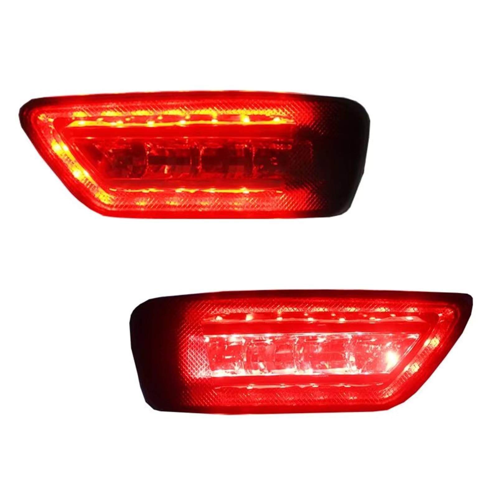 Genérico intermitente automóvil Para Jeep Para Grand Para Cherokee Para WK2 Para Compass 2011-2020 Luz Antiniebla Trasera Roja Para Bombillas LED Faros Cableados(Red Lens)