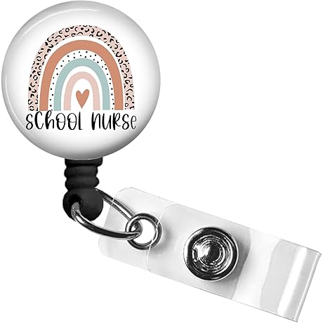 School Nurse Rainbow Badge Reel: Elevate Your Nursely Style