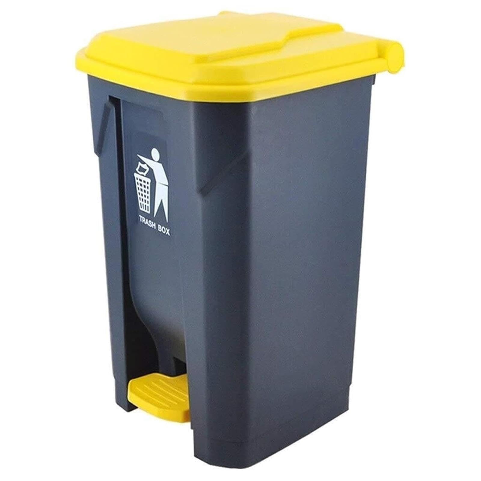 VITIWEDTY Hands-Free Step-On Garbage Bin for Community, Kitchen, Household, and Commercial Use (50L)