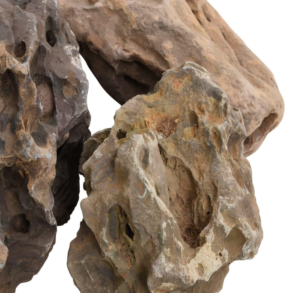 Piedras de dragón para acuario, decoración gris, 25 kg, 10-40 cm, rocas con cuevas y escondites, ideal para aquascaping, cuencas de agua dulce, camarones, peces y decoración de terrarios