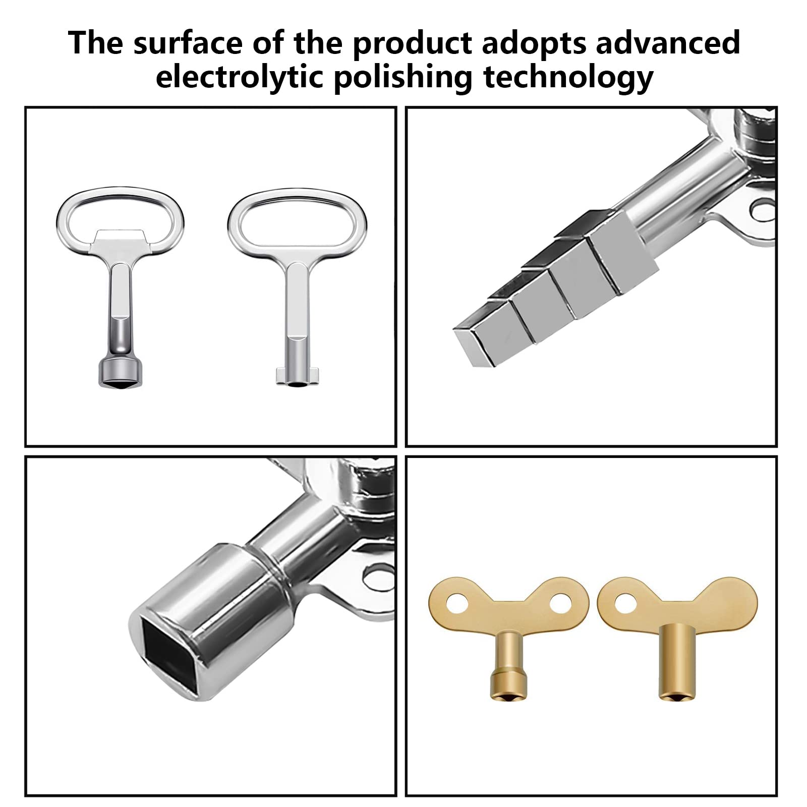 4 Voies Clé Croisée Multifonction Universelle D'armoire Pour Compteurs Deau Gaz Et Delectricite Radiateurs Ascenseurs Argent 85220317