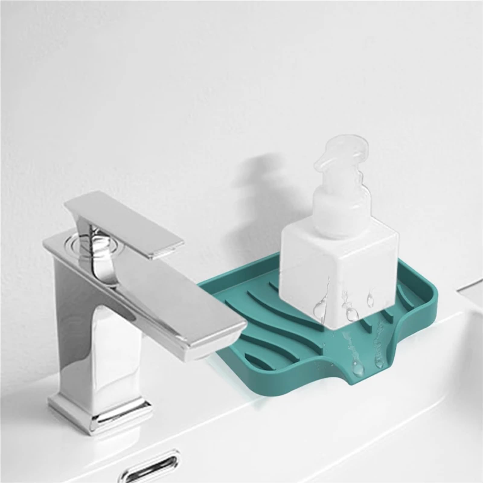 Jabonera portátil para la Ducha, Jabonera de Silicona Autodrenante Multicolor 3 Piezas(Grey)