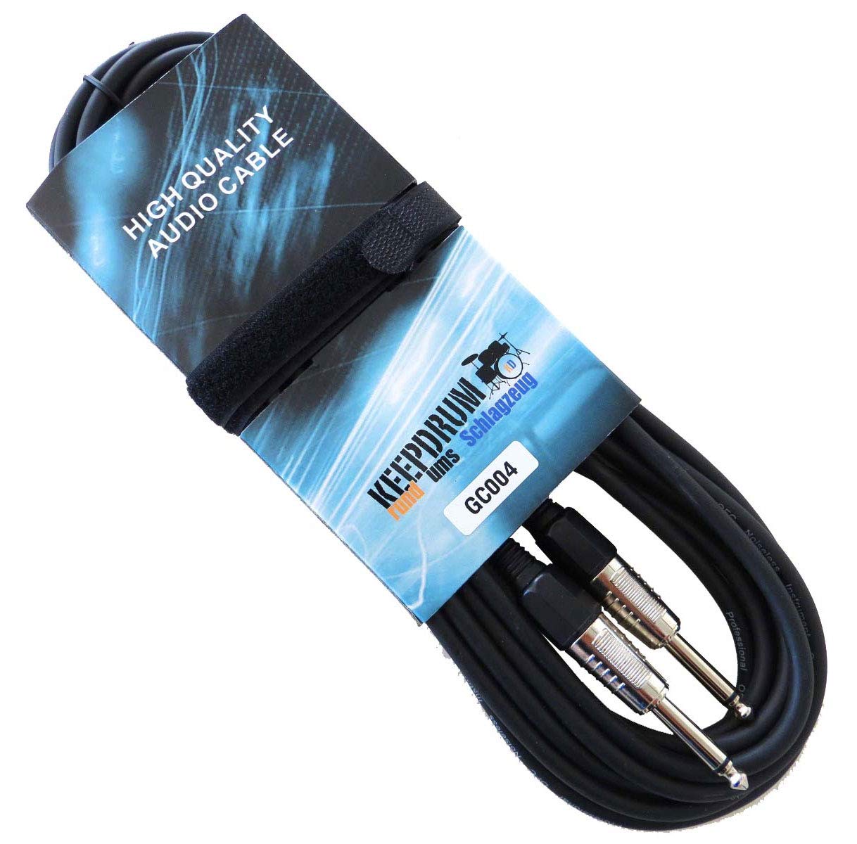 keepdrum GC-004 - Cable de audio para instrumentos (5 unidades, 6 m)