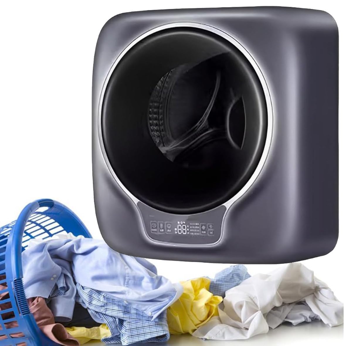 Mini Lavatrice E Asciugatrice da 3 kg, Mini Lavatrice A Parete, Lavatrice E Asciugatrice Completamente Automatiche per Bagno E Cucina