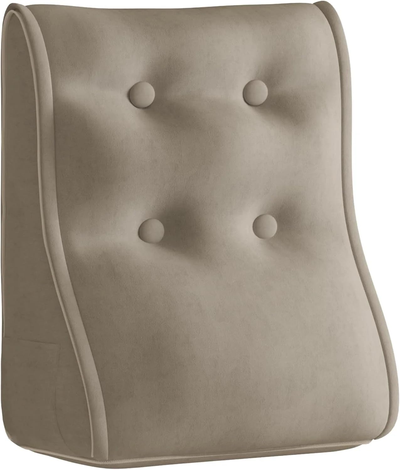 Pillow Palette Modular Ergonomic Velvet Cushion - Camel (50, Centimeter, 55, Centimeter, Modular Ergonomic Velvet Cushion - Camel)