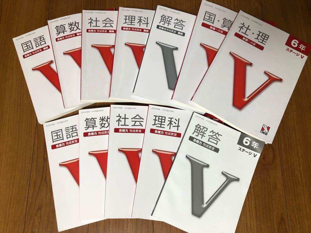Amazon.co.jp: 日能研本科テキスト（ステージV）合格力完成教室4教科+