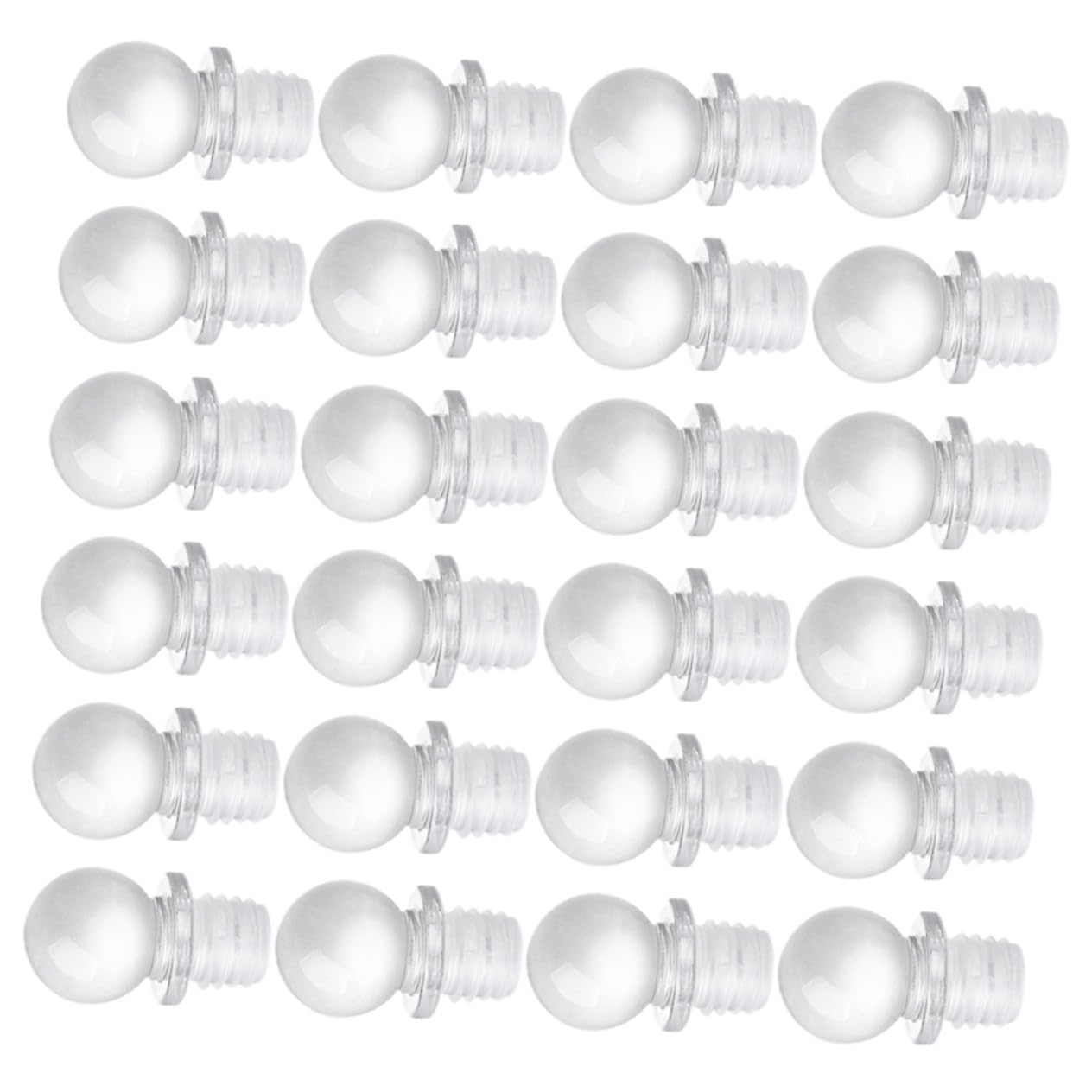 24 Piezas Tapones para Botellas Tapón de Bola de Vidrio Decorativo Sellado Fiable para Vino Aromaterapia Compatible con Varias Botellas Portátil y Ligero