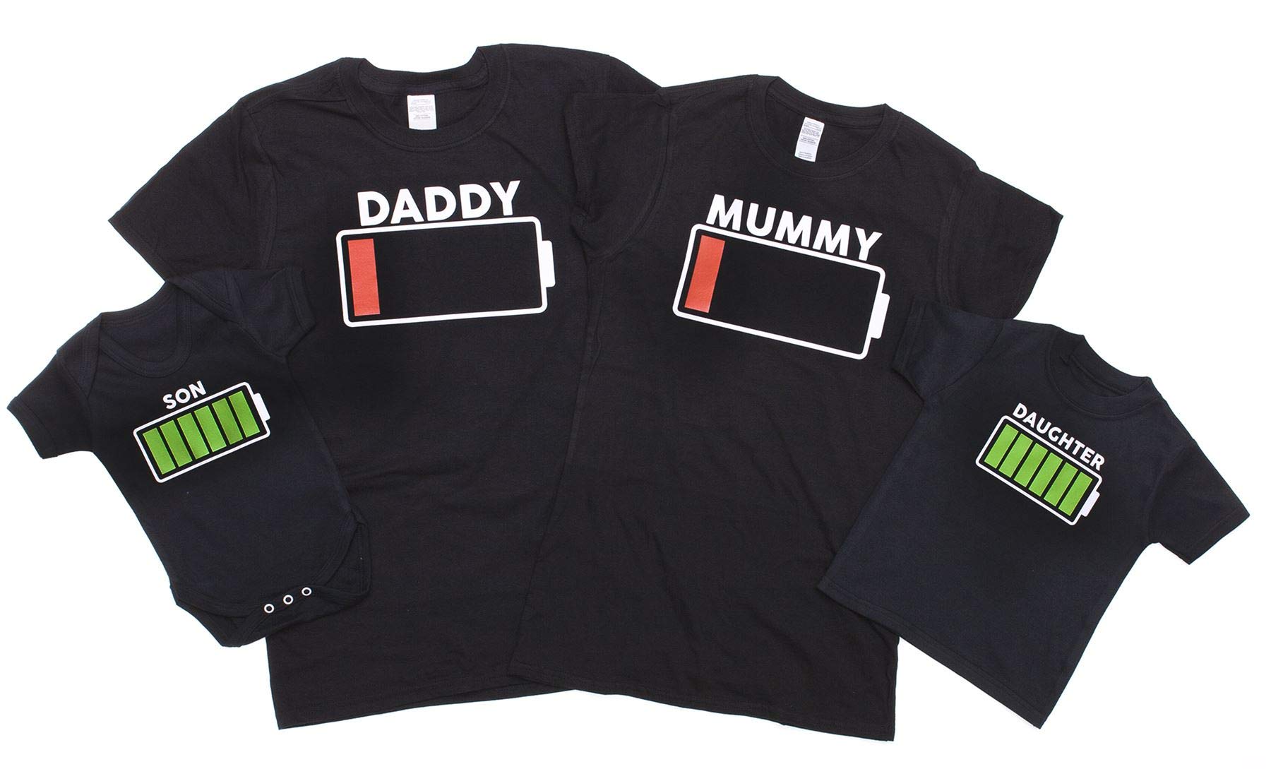 Art Hustle Black Baby Battery Full (, Bodysuit 12-18M)