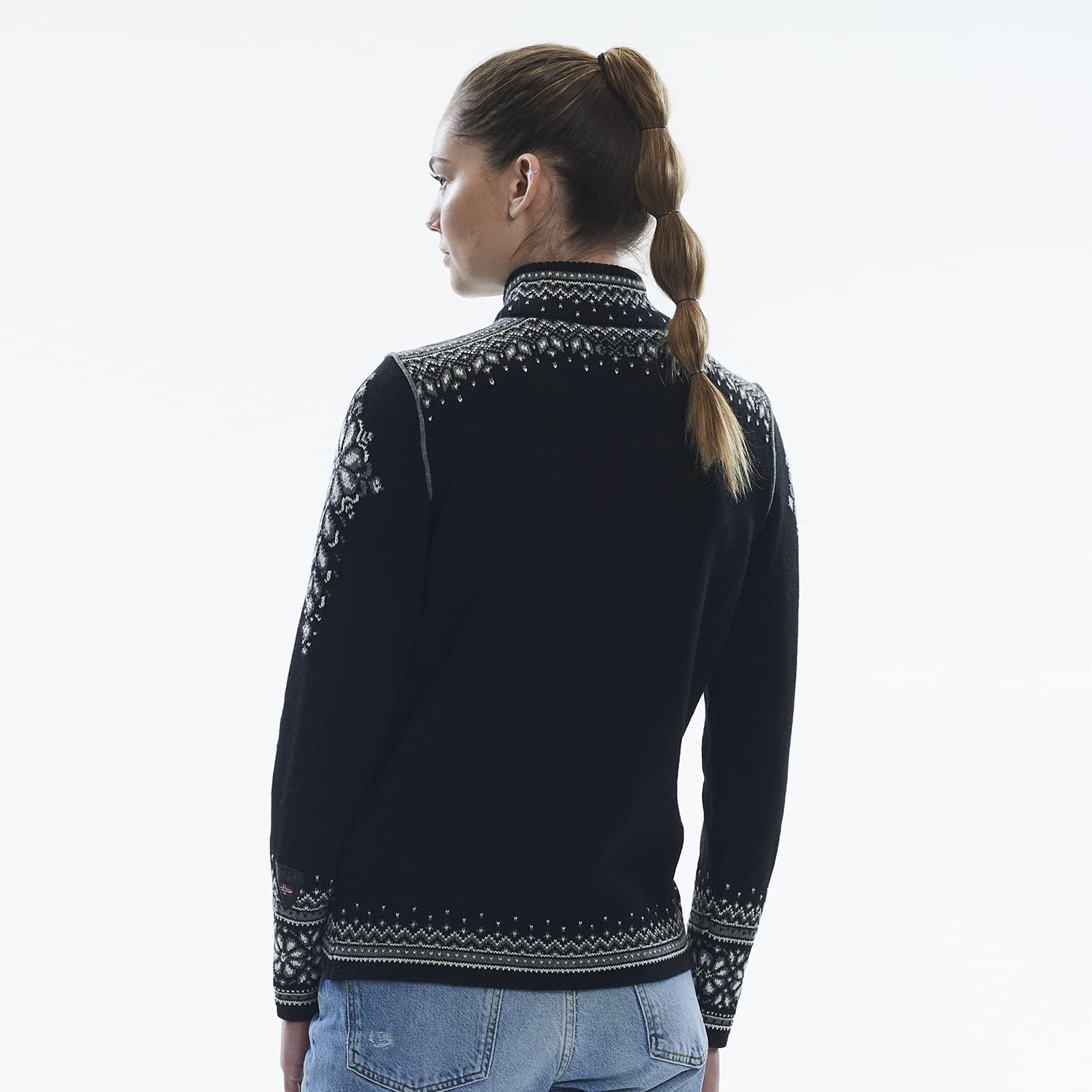 Dale of Norway 140th Anniversary Womens Cardigan 100% Wool Two Way Zipper Jacket - Image 4