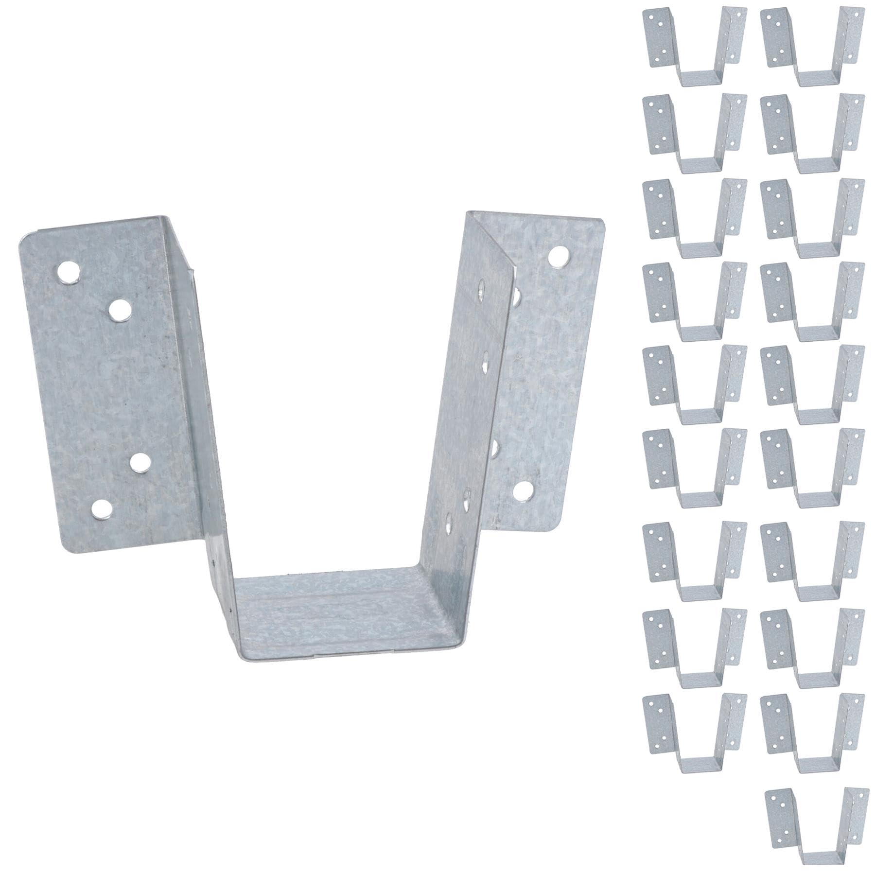 Ab Tools Silver Mini Timber Wood Joist Hanger 38Mm Decking Loft Galvanised Beam Holder 20Pk