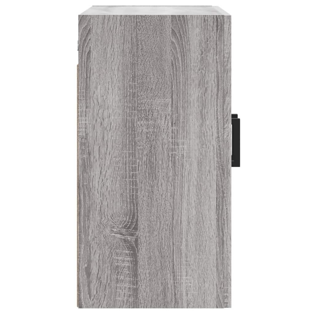 vidaXL Armario de Pared Madera de ingeniería Gris Sonoma 60x31x60 cm, Armario, Vitrina, Armario de almacenaje con Puerta, Armario de almacenaje