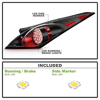 日産フィ ガロ テールランプ・ブレーキ L Amazon | ACANII - 2003-2005 日産 350Z Z33 ブラックLEDテール