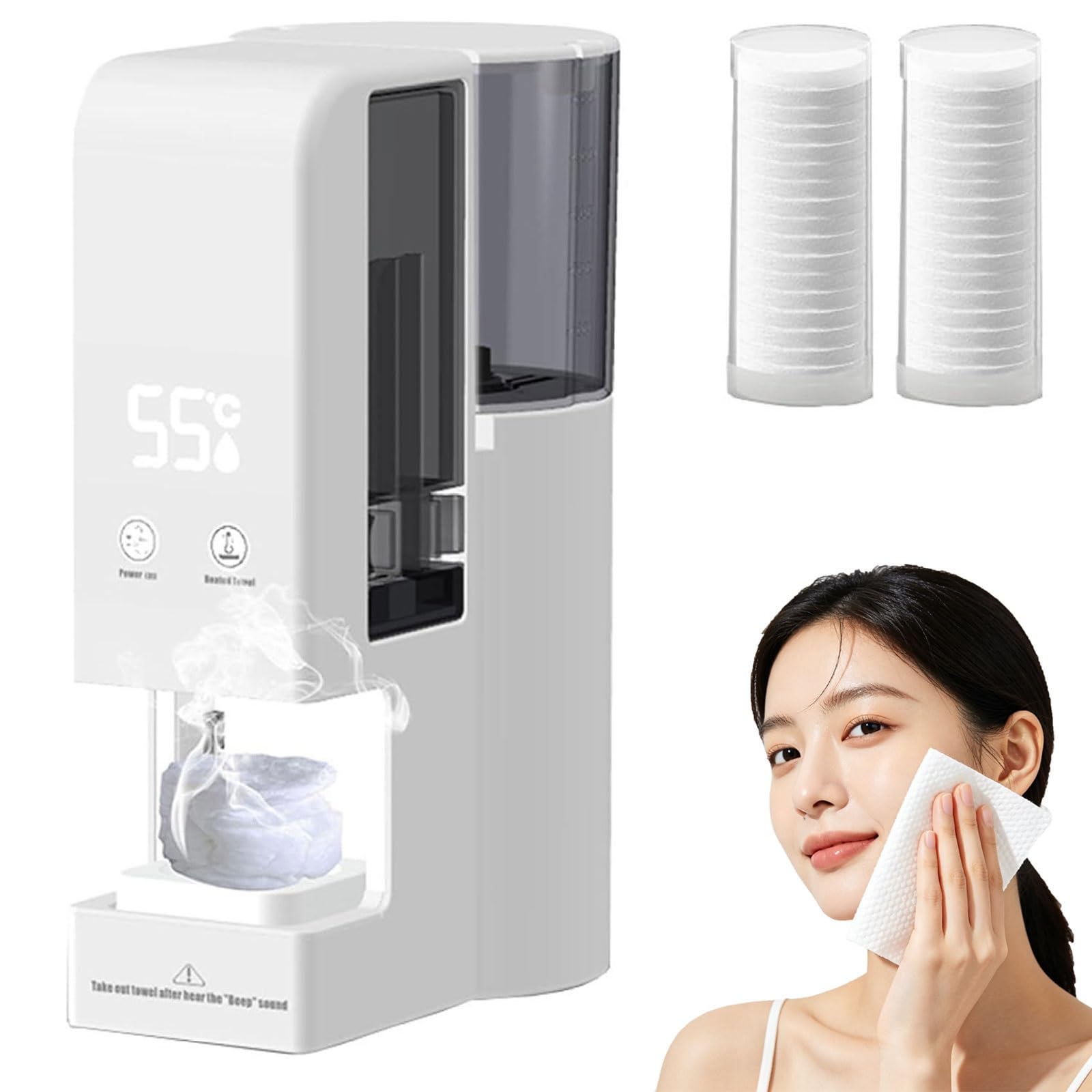 Máquina calentadora de toallas faciales de 600W con dispensador automático